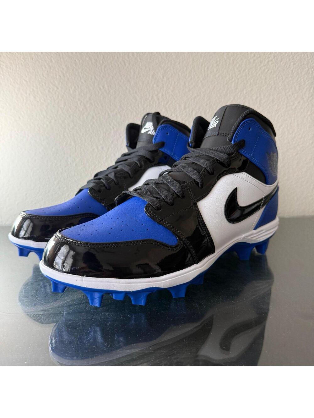 Nike Jordan 1 Mid TD Game Royal FJ6805 401) Cleats Men's Size 11.5